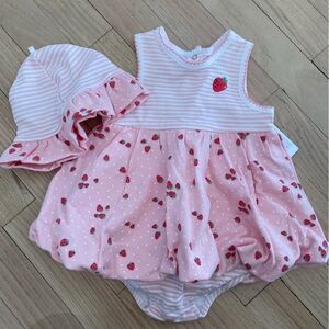little me baby girls onesie dress